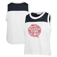 Women's '47 White 2024 MLB All-Star Game Premier Zoey Waist Length Tank Top