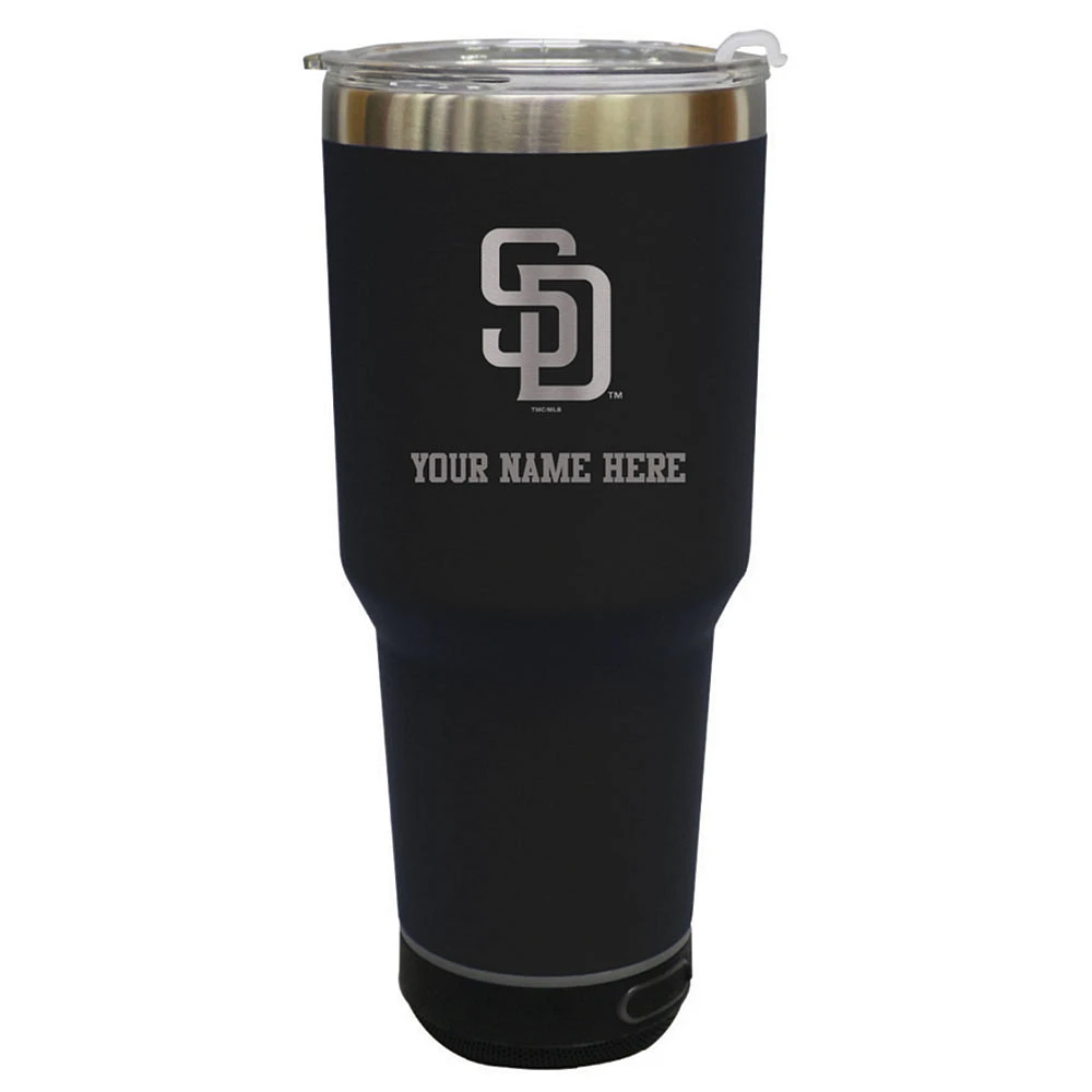 The Memory Company San Diego Padres Personalized 30oz. Stainless Steel Bluetooth Tumbler