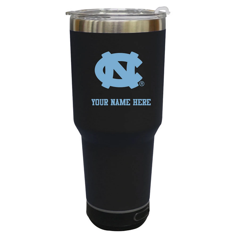 The Memory Company North Carolina Tar Heels Personalized 30oz. Stainless Steel Bluetooth Tumbler