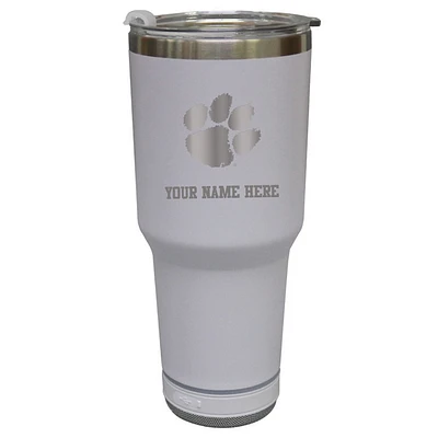 The Memory Company Clemson Tigers Personalized 30oz. Stainless Steel Bluetooth Tumbler