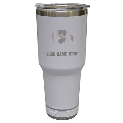 The Memory Company Iowa Hawkeyes Personalized 30oz. Stainless Steel Bluetooth Tumbler