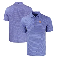 Men's Cutter & Buck Royal/White New York Mets Big Tall Forge Eco Double Stripe Stretch Recycled Polo