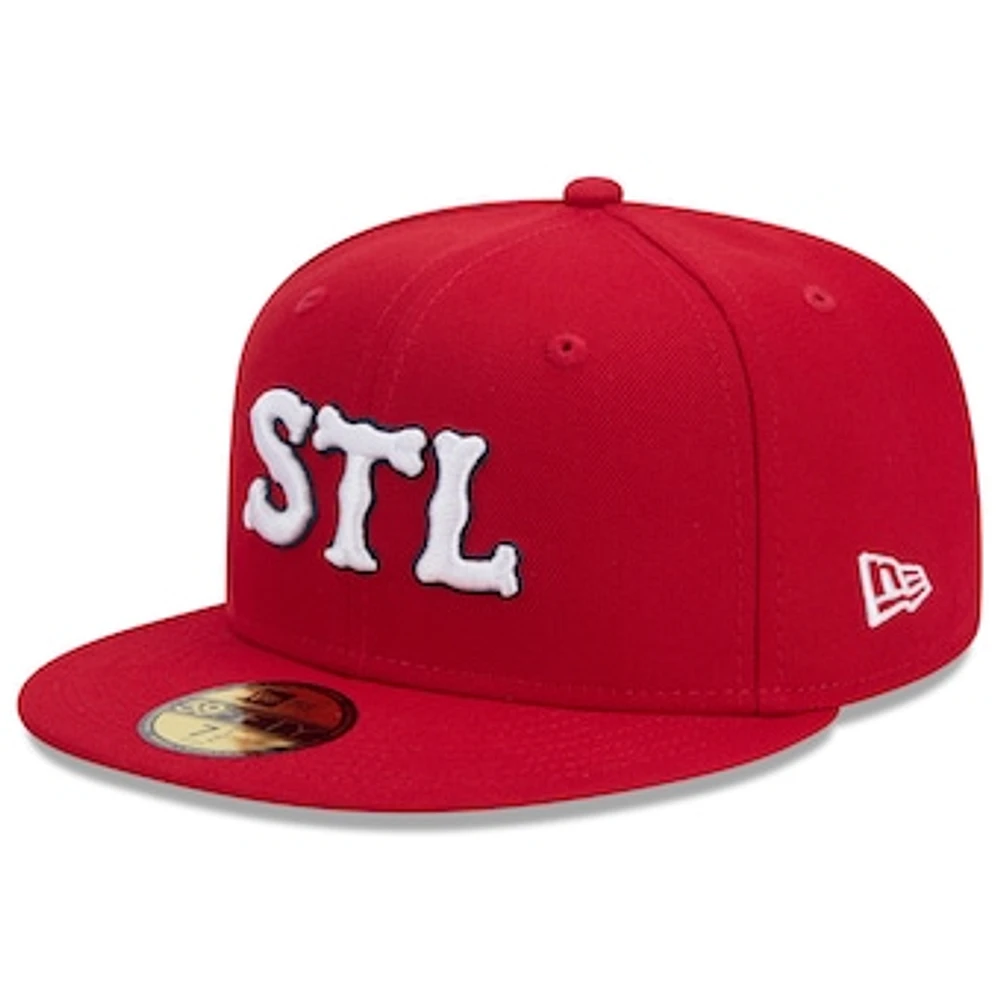 Men's New Era Red St. Louis Cardinals 2024 City Connect 59FIFTY Fitted Hat