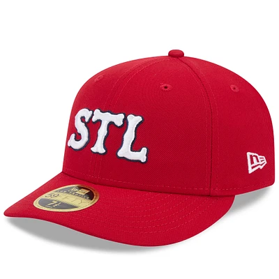 Men's New Era Red St. Louis Cardinals 2024 City Connect Low Profile 59FIFTY Fitted Hat