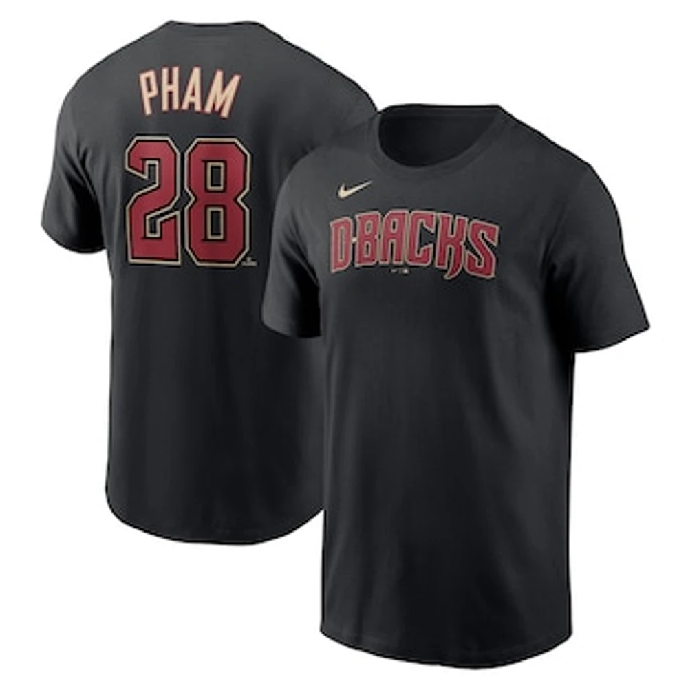 Men's Nike Tommy Pham Black Arizona Diamondbacks Player Name & Number T-Shirt