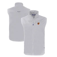 Men's Cutter & Buck Gray Baltimore Orioles Charter Eco Recycled Full-Zip Vest