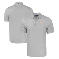 Men's Cutter & Buck Gray Houston Astros Pike Eco Tonal Geo Print Stretch Recycled Polo