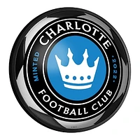 Charlotte FC 18'' Round Slimline Illuminated Soccer Ball Wall Sign