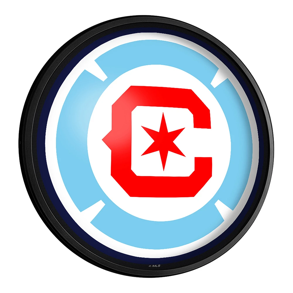 Chicago Fire 18'' Round Slimline Illuminated Wall Sign