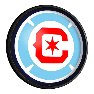 Chicago Fire 18'' Round Slimline Illuminated Wall Sign