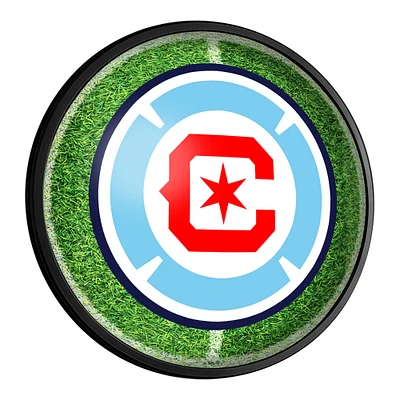 Chicago Fire 18'' Round Slimline Illuminated Field Wall Sign