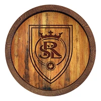 Real Salt Lake 20.25'' Faux Debossed Barrel Top Sign