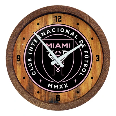 Inter Miami CF 20.25" Faux Barrel Top Clock