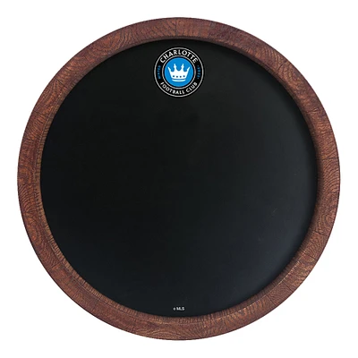 Charlotte FC 20.25'' Round Chalkboard Faux Barrel Top Sign