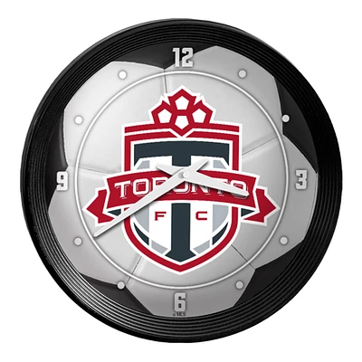 Toronto FC 15" Ribbed Frame Soccer Ball Wall Clock