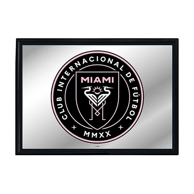 Inter Miami CF 27" x 19" Framed Mirrored Wall Sign