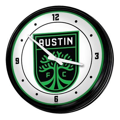 Austin FC 18.75" Retro Lighted Wall Clock