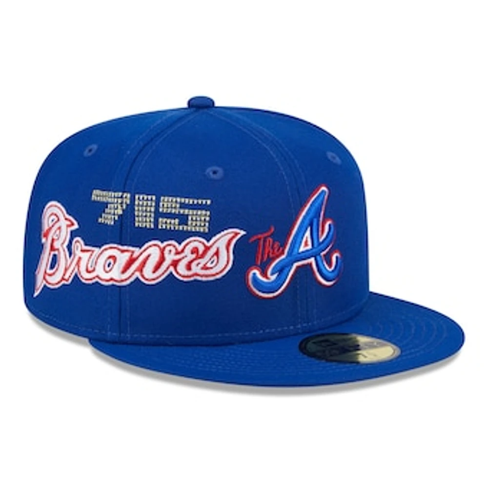 Men's New Era Royal Atlanta Braves City Connect Icon 59FIFTY Fitted Hat