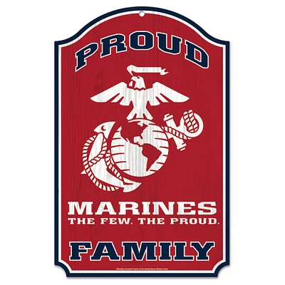 WinCraft  Marines 11" x 17" Wood Sign