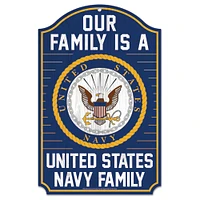 WinCraft  Navy 11" x 17" Wood Sign
