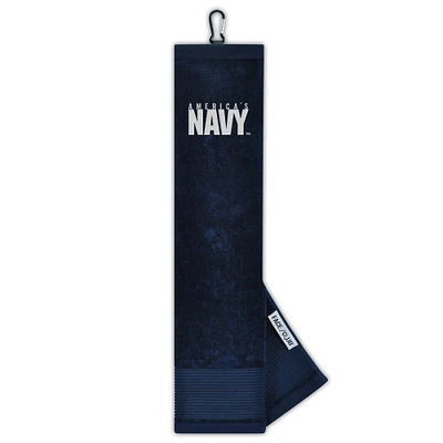 WinCraft  Navy 15'' x 25'' Logo Face/Club Tri-Fold Embroidered Towel