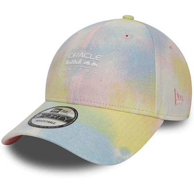 Men's New Era Red Bull Racing Tie-Dye Denim 9FORTY Adjustable Hat