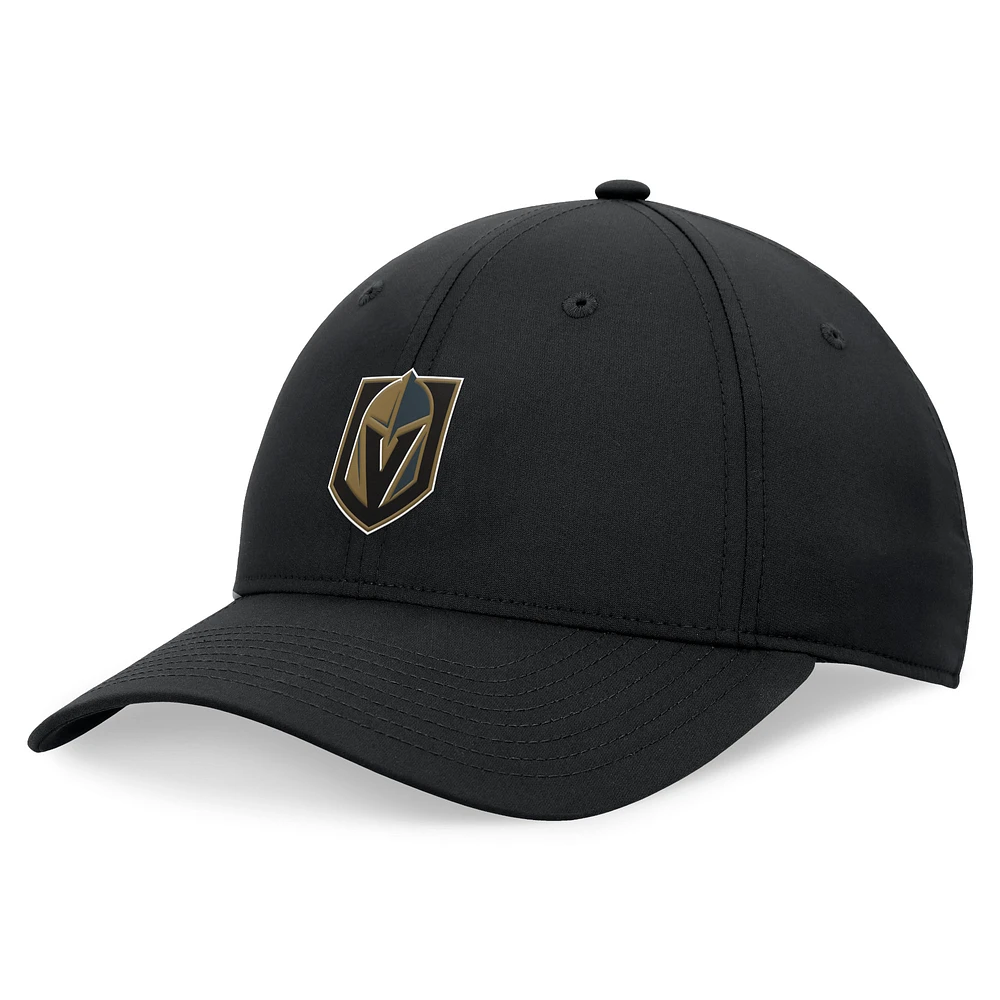 Men's Fanatics Black Vegas Golden Knights Front Office Ripstop Adjustable Hat