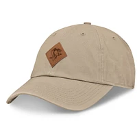 Men's Fanatics Khaki Pittsburgh Penguins Elements Unstructured Patch Leather Strapback Hat