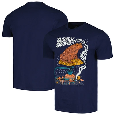Unisex Navy Slightly Stoopid Smoking Toad T-Shirt