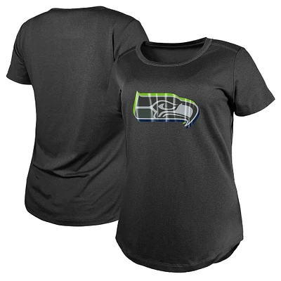 Women's New Era  Charcoal Seattle Seahawks 2024 NFL Draft T-Shirt