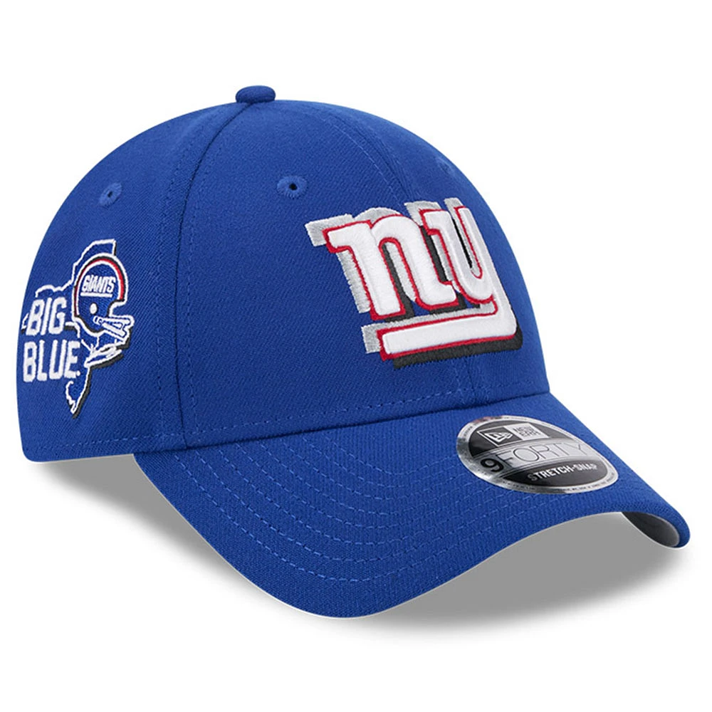 Men's New Era  Royal New York Giants 2024 NFL Draft 9FORTY Adjustable Hat