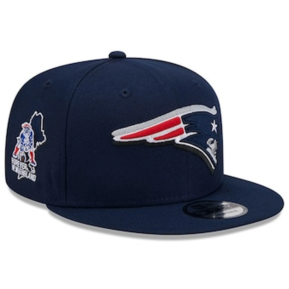 Men's New Era  Navy New England Patriots 2024 NFL Draft 9FIFTY Snapback Hat