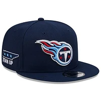 Men's New Era  Navy Tennessee Titans 2024 NFL Draft 9FIFTY Snapback Hat