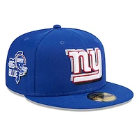 Men's New Era  Royal York Giants 2024 NFL Draft 59FIFTY Fitted Hat