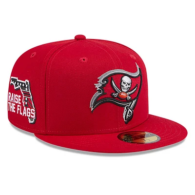 Men's New Era  Red Tampa Bay Buccaneers 2024 NFL Draft 59FIFTY Fitted Hat