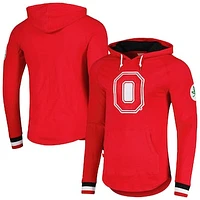 Men's Mitchell & Ness Scarlet Ohio State Buckeyes Legendary Raglan Pullover Hoodie