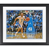 Cole Anthony North Carolina Tar Heels Autographed Framed 16" x 20" Dribbling Photograph