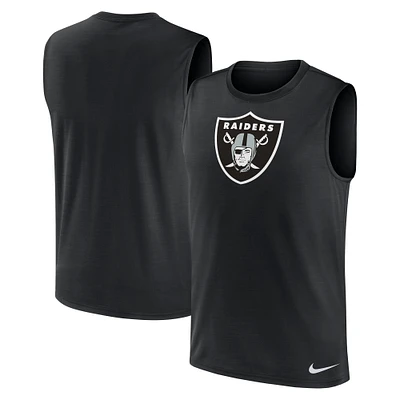 Men's Nike Black Las Vegas Raiders Blitz Legend Muscle Perform Tank Top