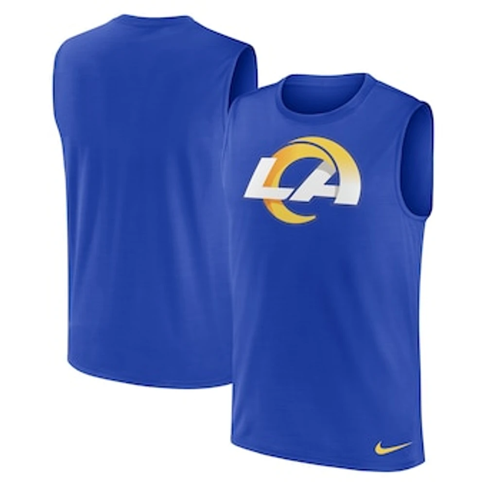 Men's Nike Royal Los Angeles Rams Blitz Legend Muscle Perform Tank Top