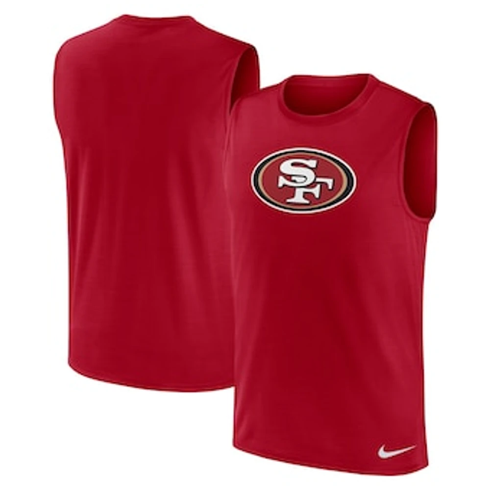 Men's Nike Scarlet San Francisco 49ers Blitz Legend Muscle Perform Tank Top