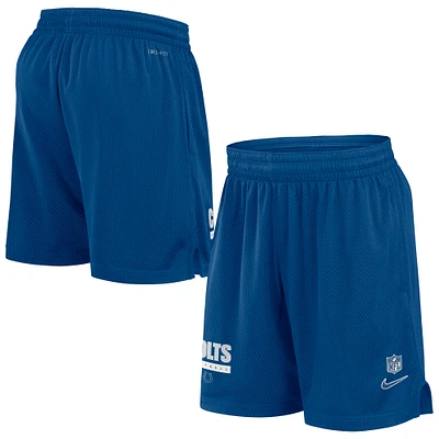 Men's Nike Royal Indianapolis Colts 2024 Sideline Performance Mesh Shorts