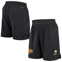 Men's Nike Black Pittsburgh Steelers 2024 Sideline Performance Mesh Shorts