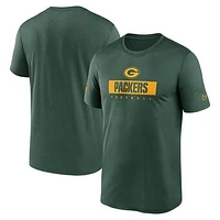 Men's Nike Green Green Bay Packers Sideline Legend Performance T-Shirt