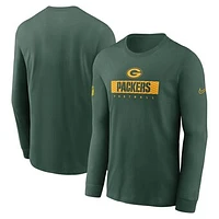 Men's Nike Green Green Bay Packers Sideline Performance Long Sleeve T-Shirt