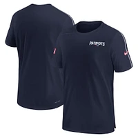 Men's Nike Navy New England Patriots 2024 Sideline Coach UV Performance T-Shirt