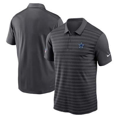 Men's Nike Anthracite Dallas Cowboys 2024 Sideline Victory Performance Polo