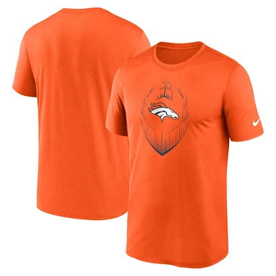 Men's Nike Orange Denver Broncos Primetime Legend Icon Performance T-Shirt