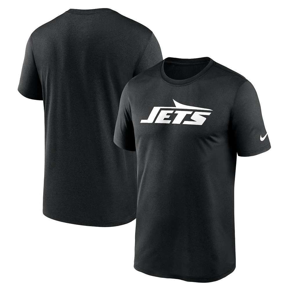 Men's Nike Black New York Jets Primetime Legend Wordmark Performance T-Shirt