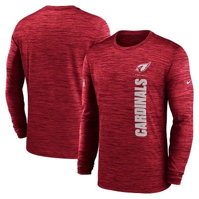 Men's Nike Cardinal Arizona Cardinals 2024 Sideline Velocity Performance Long Sleeve T-Shirt