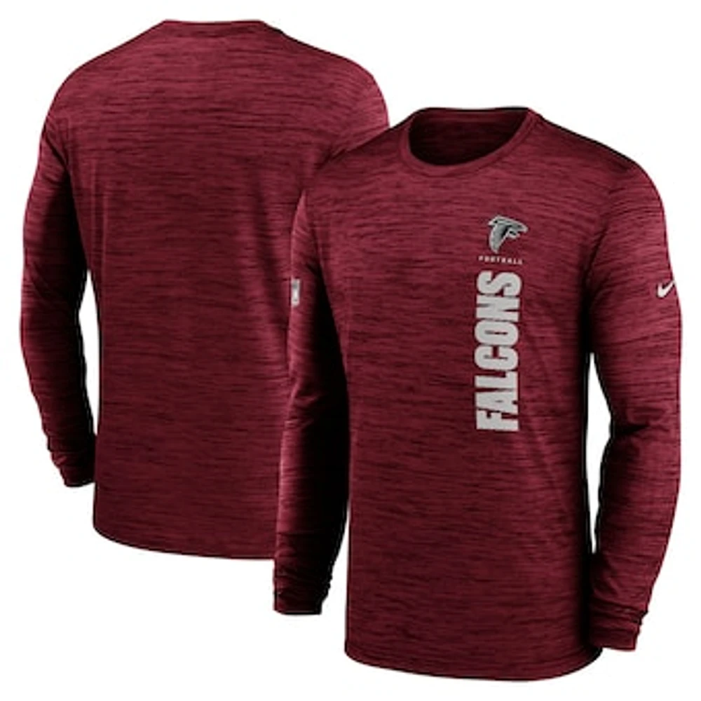 Men's Nike Red Atlanta Falcons 2024 Sideline Velocity Performance Long Sleeve T-Shirt